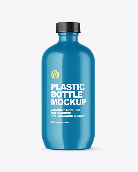 Glossy Bottle Mockup