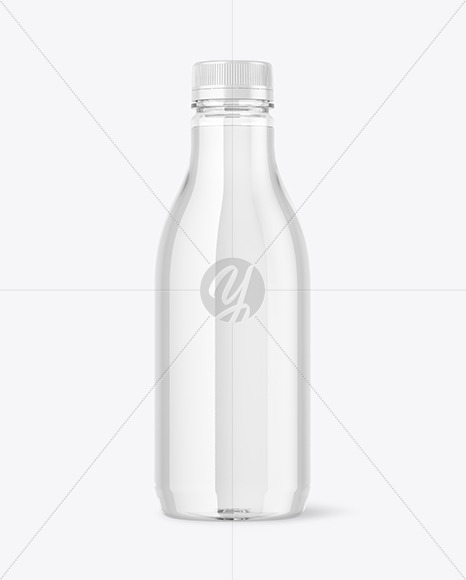 Clear Plastic Water Bottle Mockup