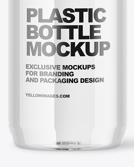 Clear Plastic Water Bottle Mockup