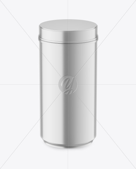 Metallic Plastic Jar Mockup