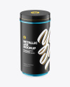 Metallic Plastic Jar Mockup