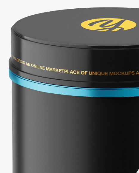 Metallic Plastic Jar Mockup