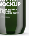 Green Glass Bottle Mockup