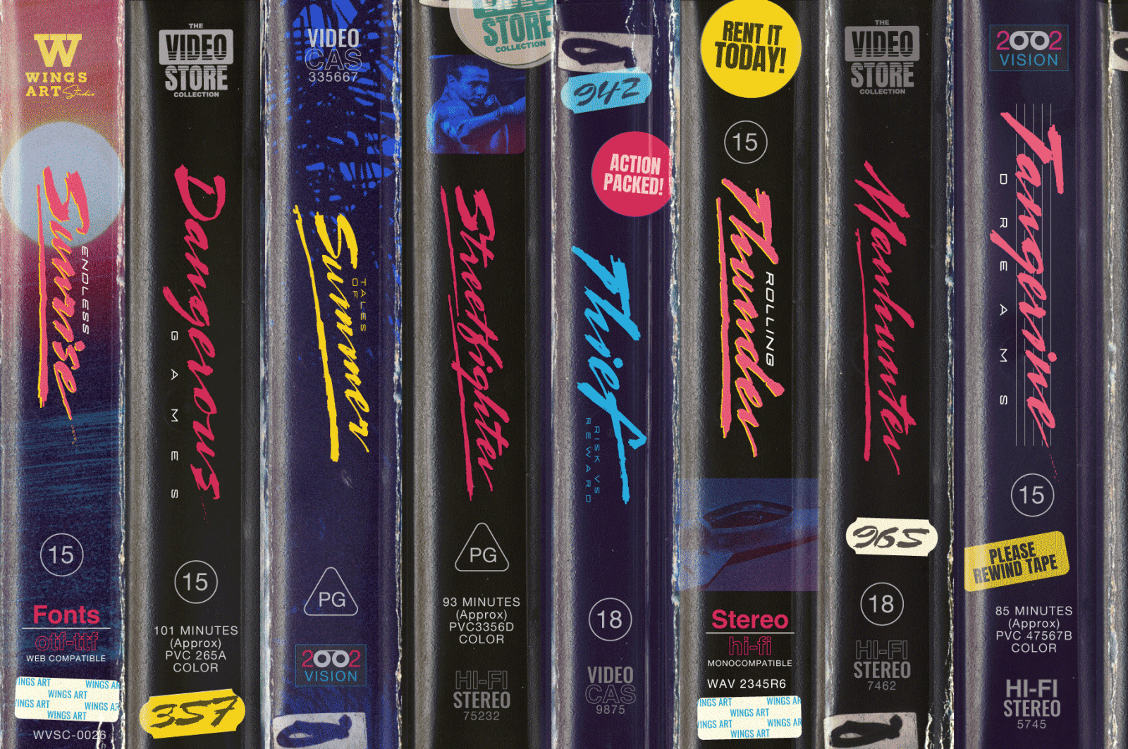 Endless Sunrise - A Sun-kissed 80s Inspired Script Font Duo Endless Sunrise - A Sun-kissed 80s Inspired Script Font Duo