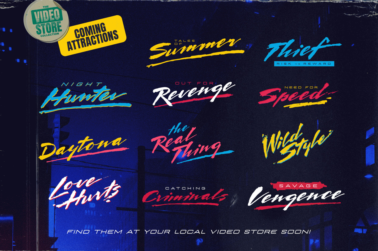 Endless Sunrise - A Sun-kissed 80s Inspired Script Font Duo Endless Sunrise - A Sun-kissed 80s Inspired Script Font Duo