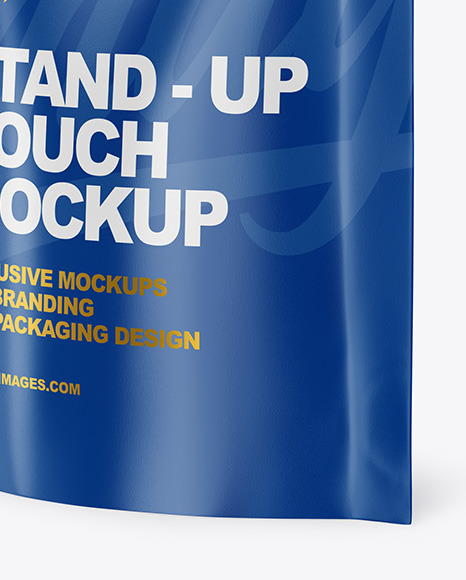 Glossy Stand-Up Pouch Mockup