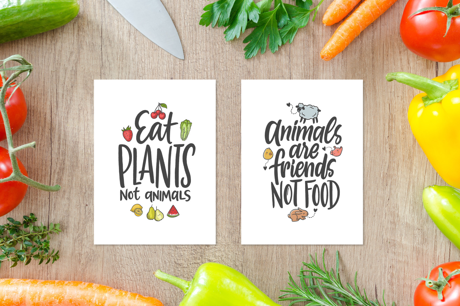 Vegan & Vegetarian Calligraphy & Graphics Vegan & Vegetarian Calligraphy & Graphics