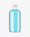 Clear Glass Drink Bottle Mockup