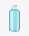 Frosted Glass Drink Bottle Mockup