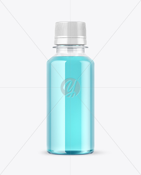 Clear Plastic Drink Bottle Mockup