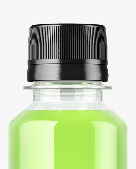 Clear Plastic Drink Bottle Mockup