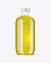 Clear Glass Olive Oil Bottle Mockup