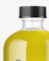 Clear Glass Olive Oil Bottle Mockup