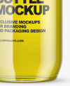 Clear Glass Olive Oil Bottle Mockup