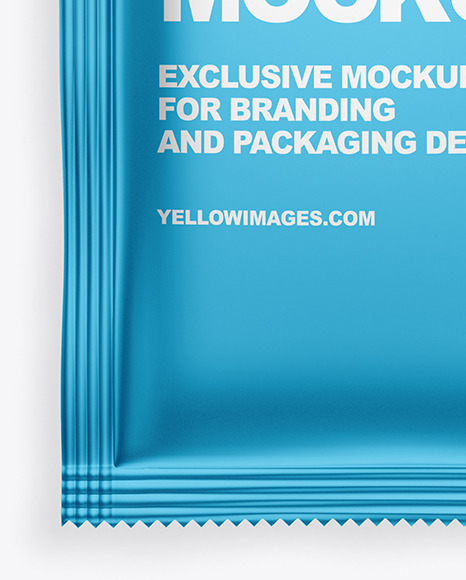 Metallic Sachet Mockup