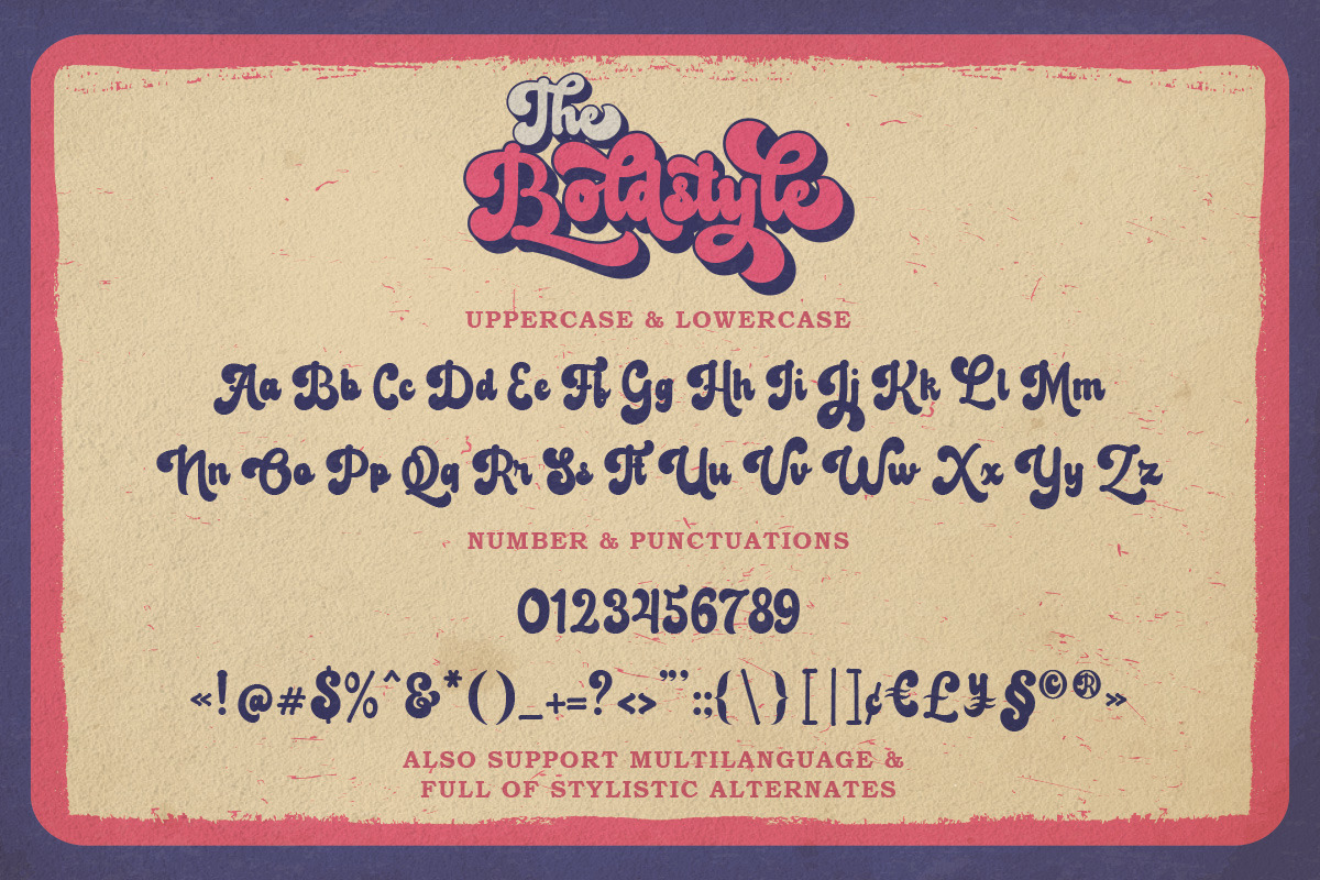 The Boldstyle | Retro Script The Boldstyle | Retro Script