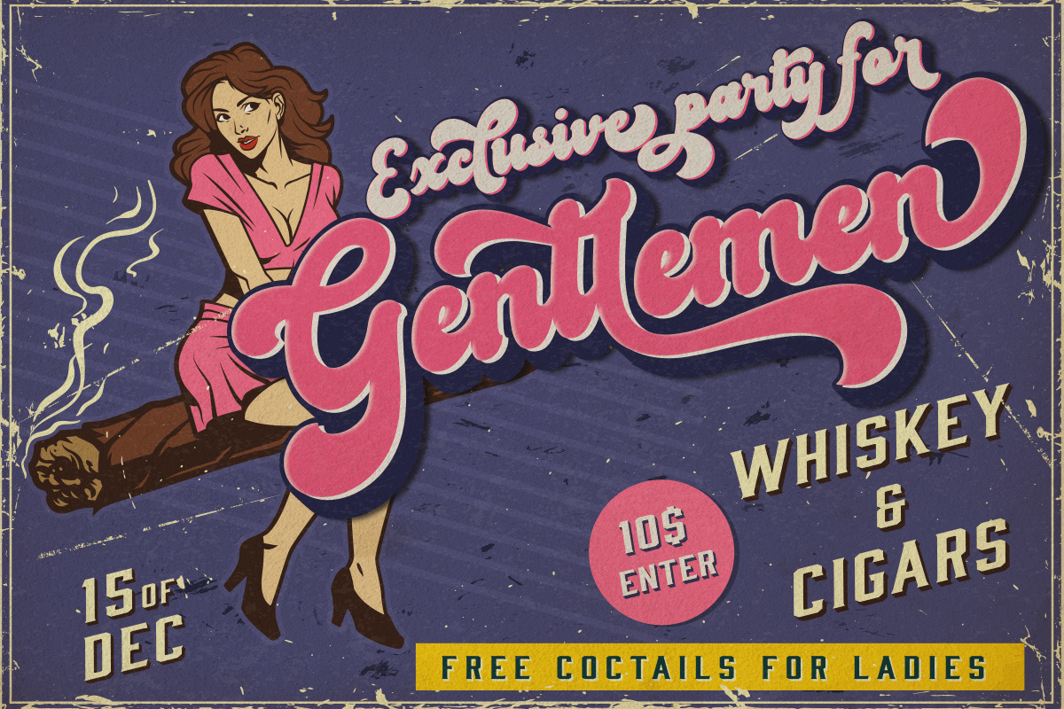 The Boldstyle | Retro Script The Boldstyle | Retro Script