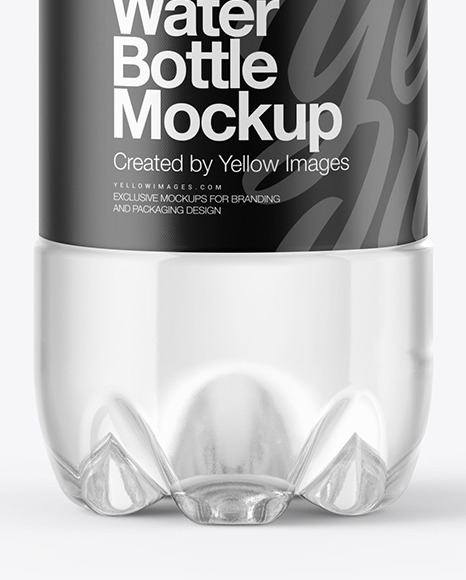 Plastic Water Bottle Mockup