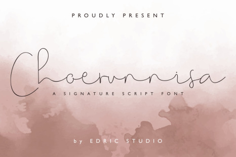 Choerunnisa Signature Font - Summer scripts