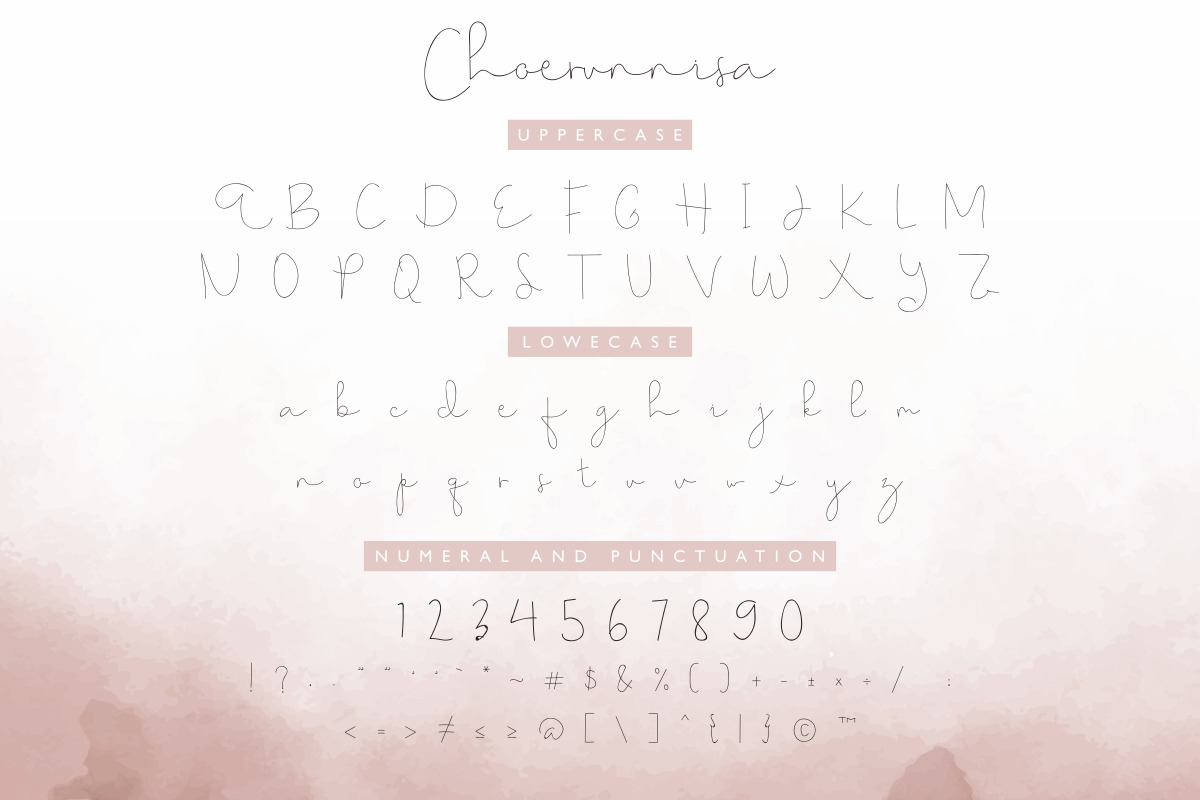 Choerunnisa Signature Font