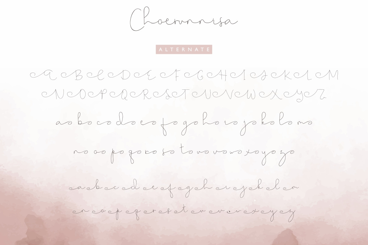 Choerunnisa Signature Font