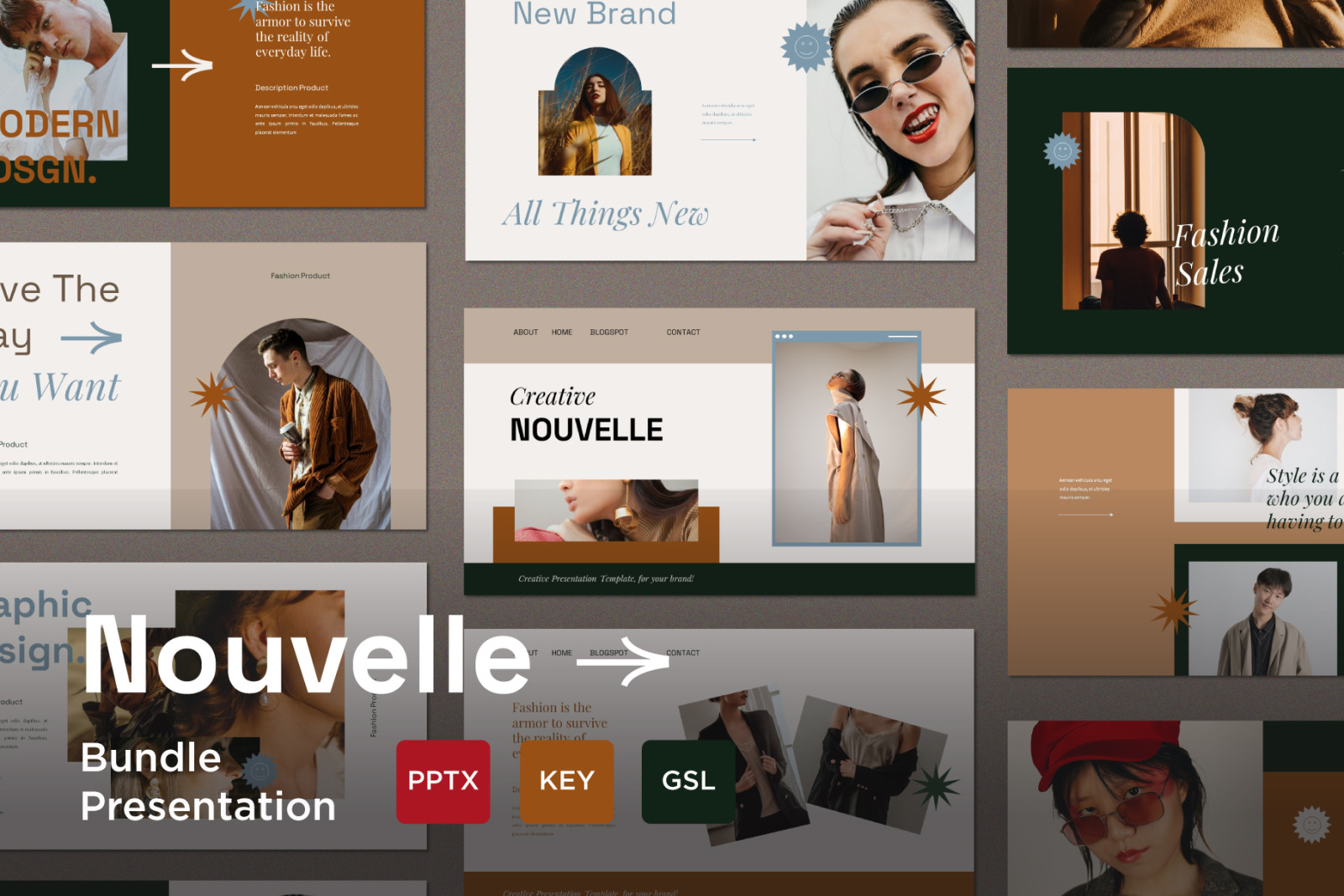 NOUVELLE Bundle Pack Presentation Template NOUVELLE Bundle Pack Presentation Template