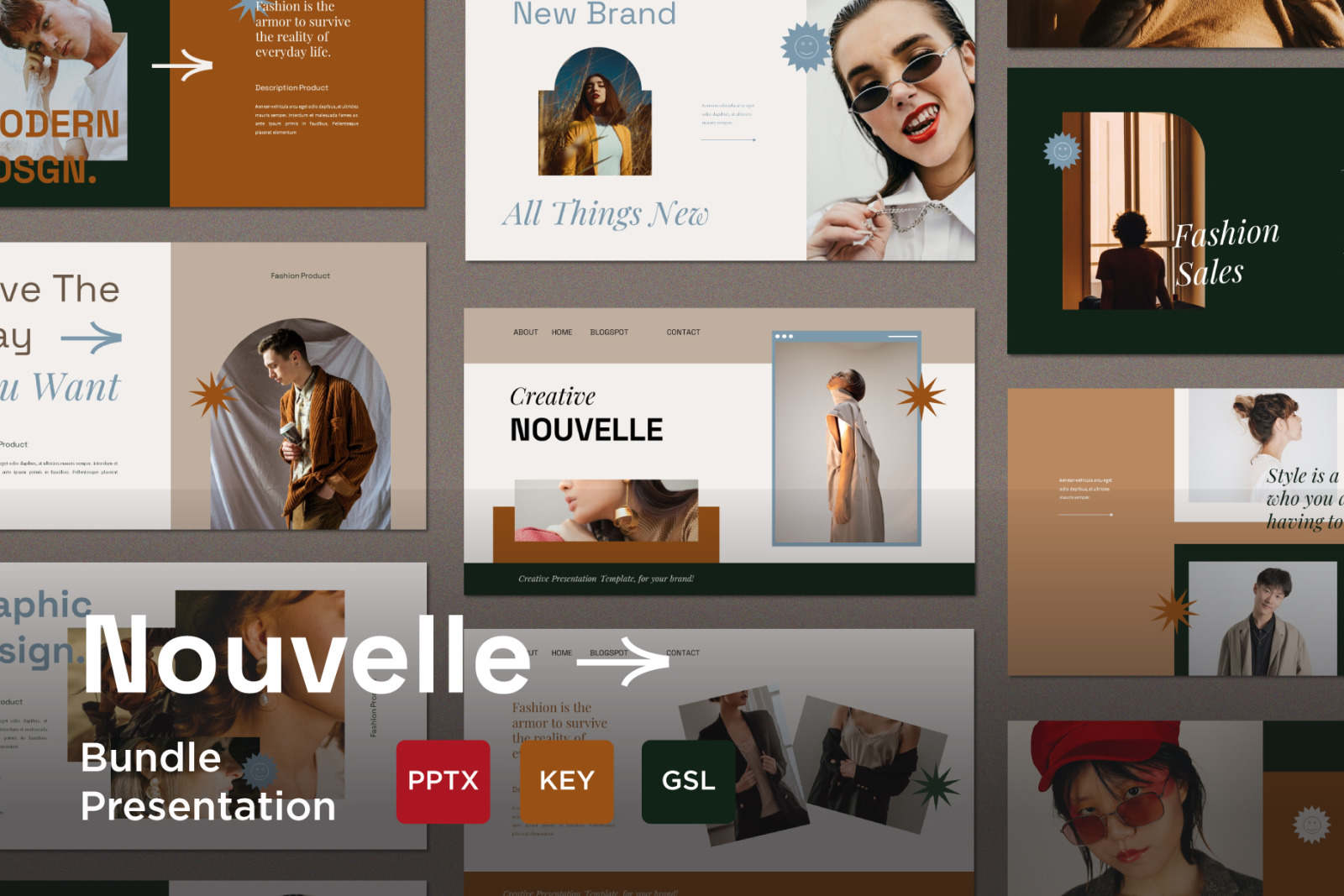 NOUVELLE Bundle Pack Presentation Template