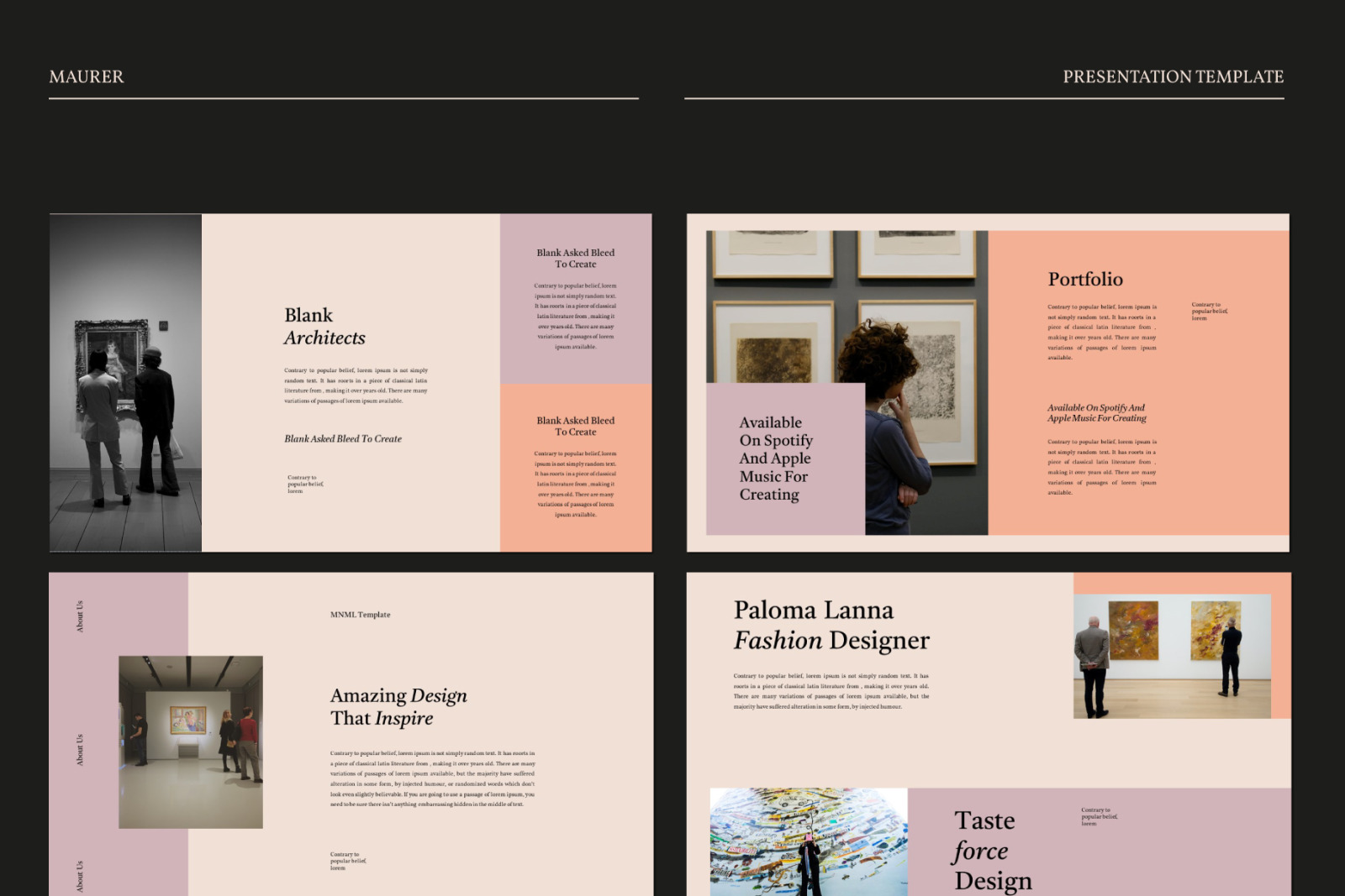 Maurer Bundle Presentation Pack Maurer Bundle Presentation Pack