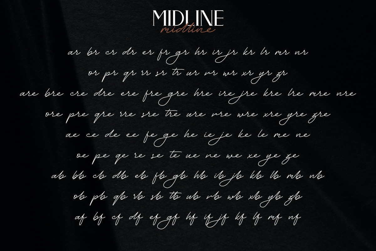 Midline Font Duo Midline Font Duo