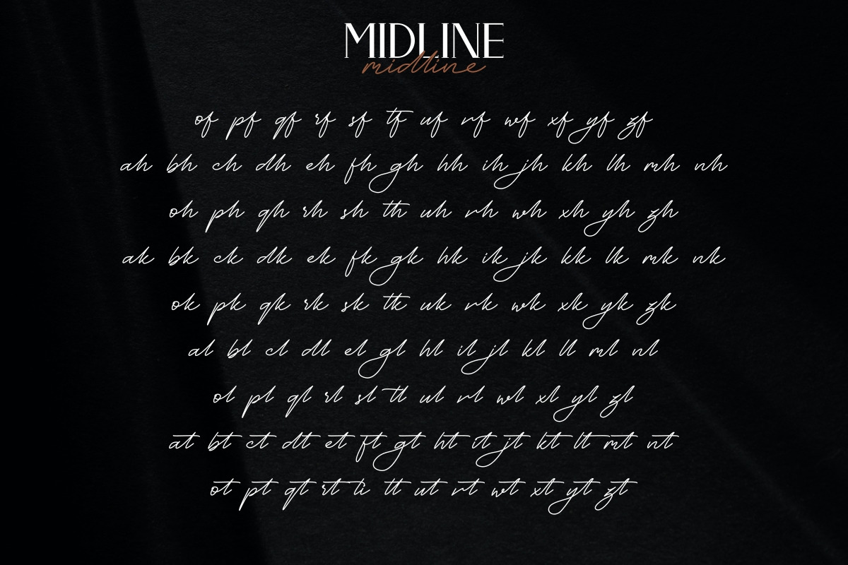 Midline Font Duo Midline Font Duo