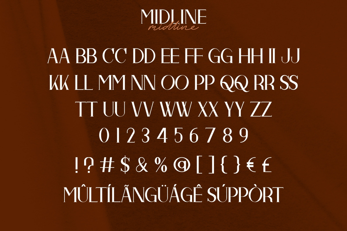 Midline Font Duo Midline Font Duo