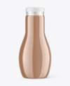 Glass Bottle with Coffee Mockup