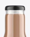 Glass Bottle with Coffee Mockup