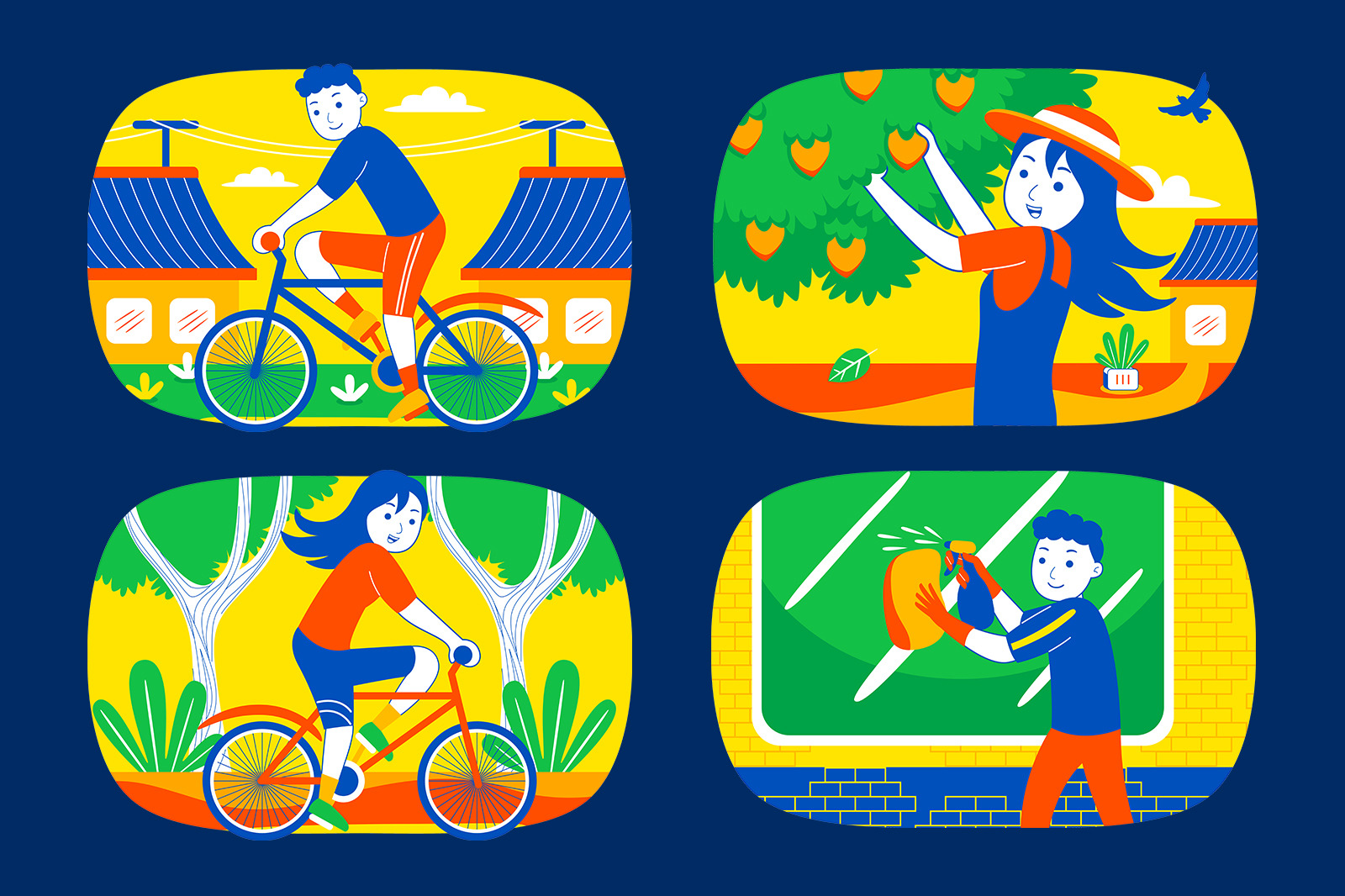 Weekend Fun Vector Set Weekend Fun Vector Set