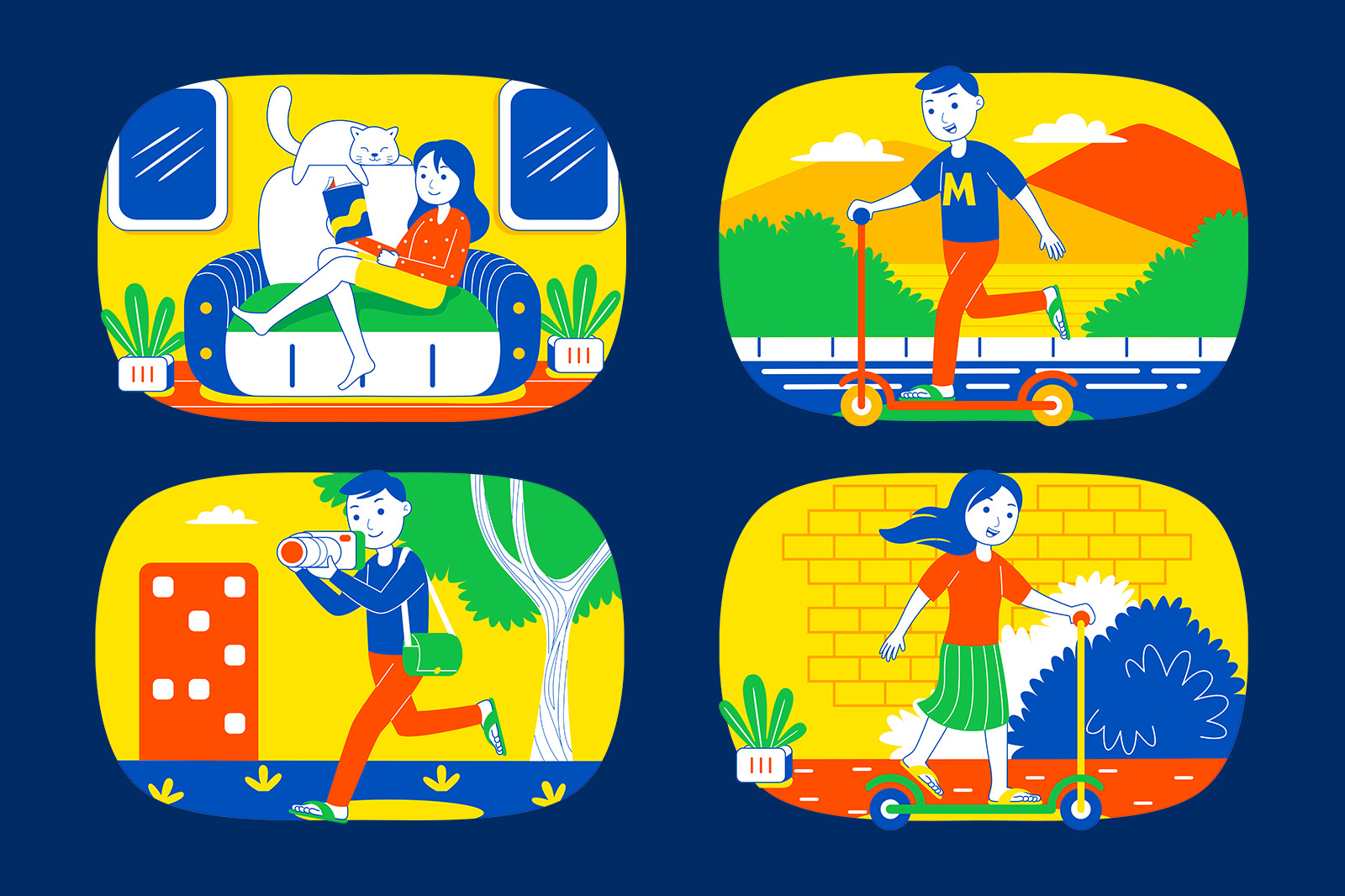 Weekend Fun Vector Set Weekend Fun Vector Set
