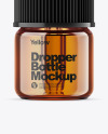 Amber Glass Dropper Bottle Mockup