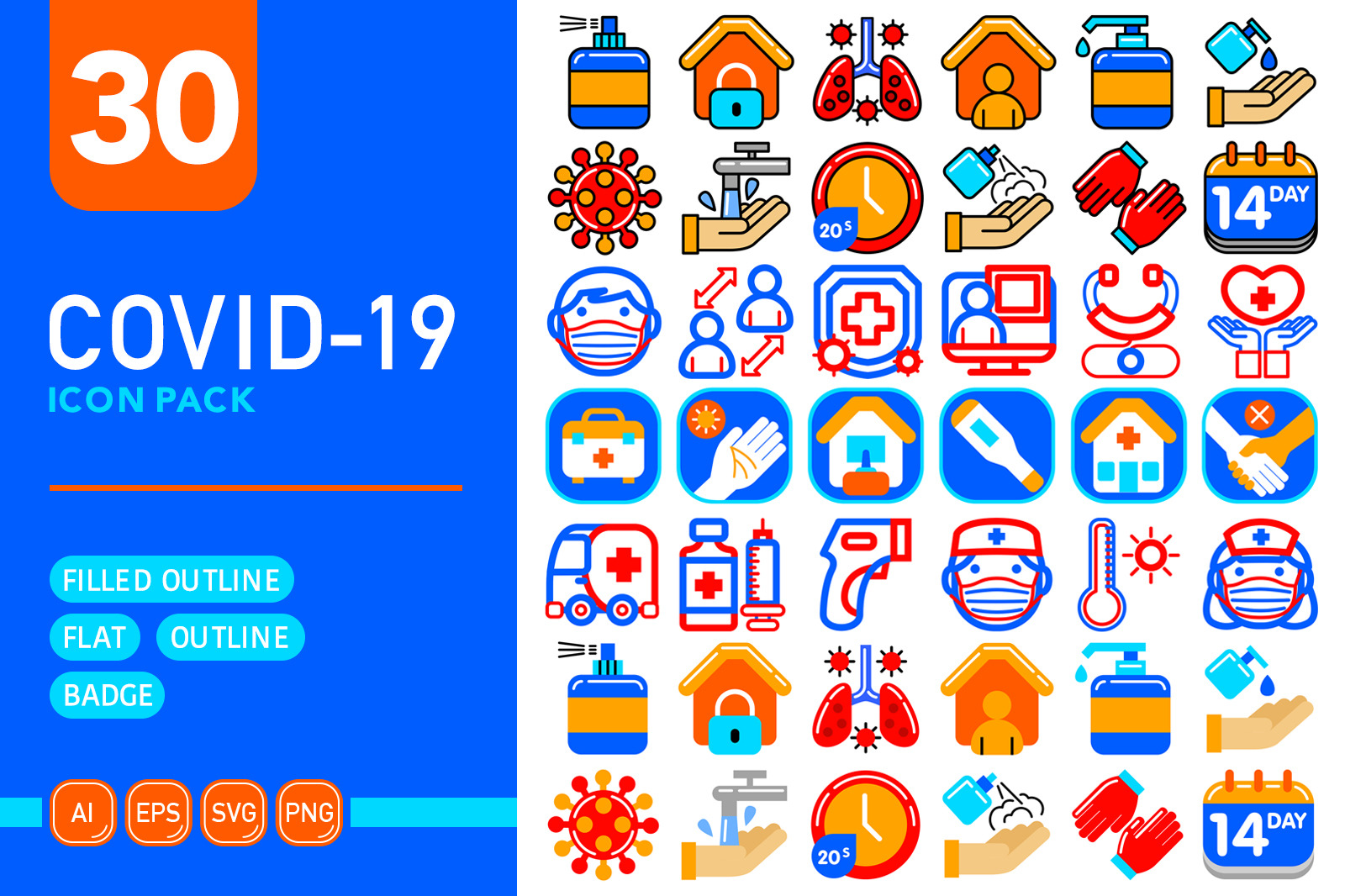 Covid-19 Icon Pack