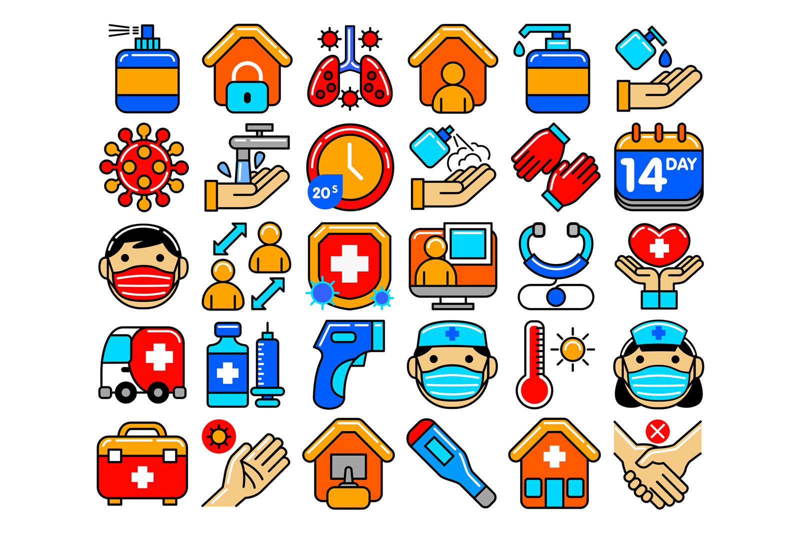 Covid-19 Icon Pack