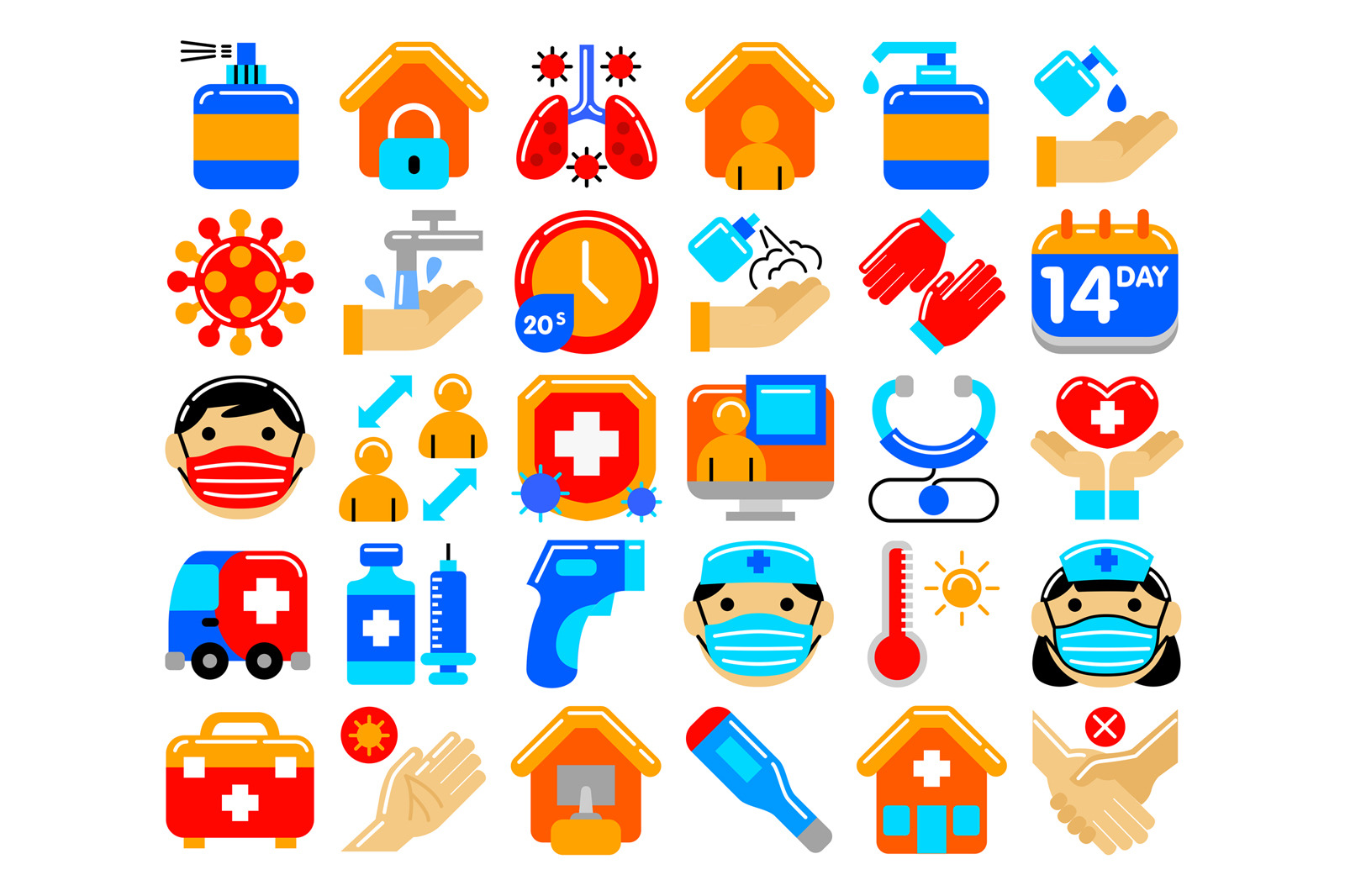 Covid-19 Icon Pack