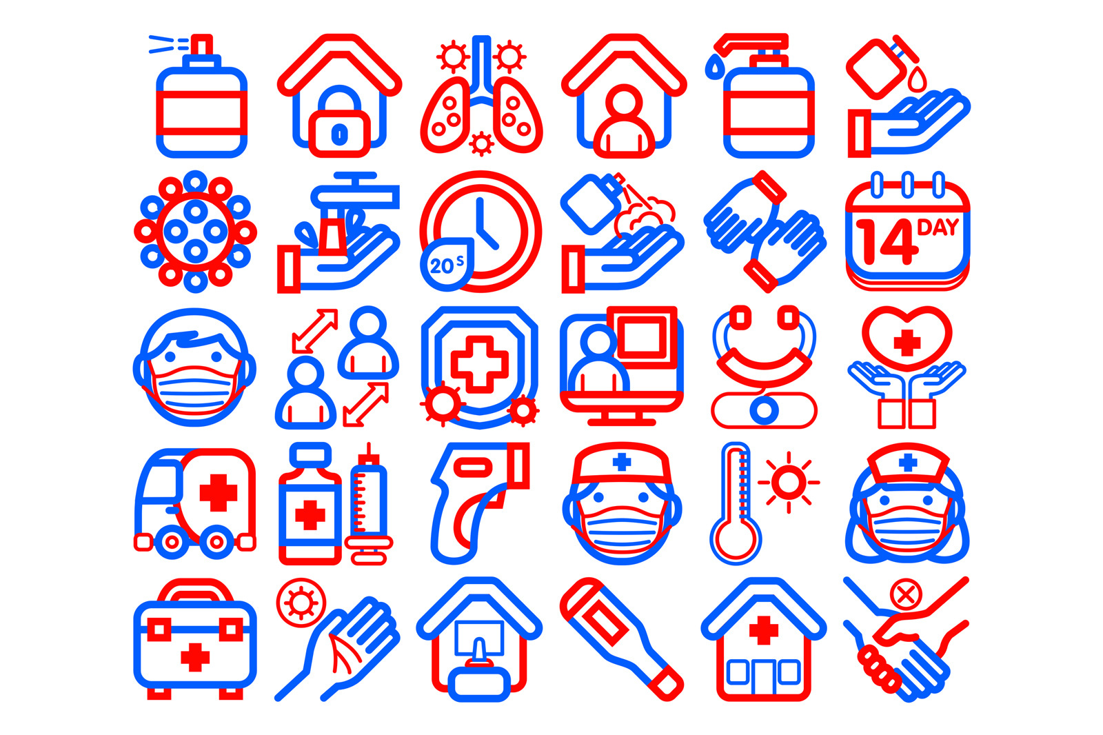 Covid-19 Icon Pack