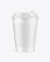 Matte Coffee Cup w/ Holder Mockup