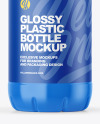 Glossy Plastic Bottle Mockup