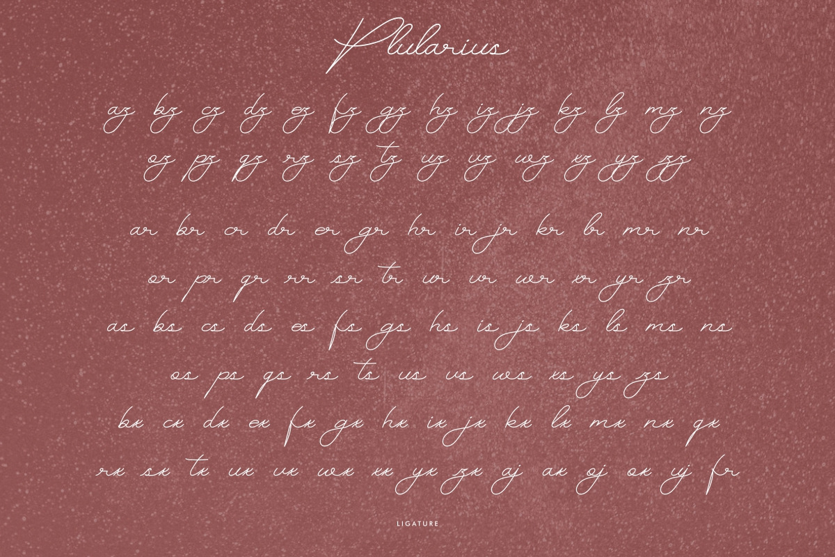 Plularius Signature Font