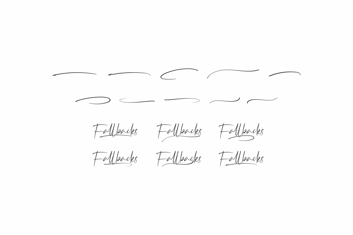 Fallbacks signature Font Fallbacks signature Font
