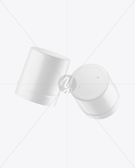 Two Matte Wine Capsules Mockup