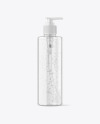 500ml Clear Cosmetic Bottle with Pump Mockup