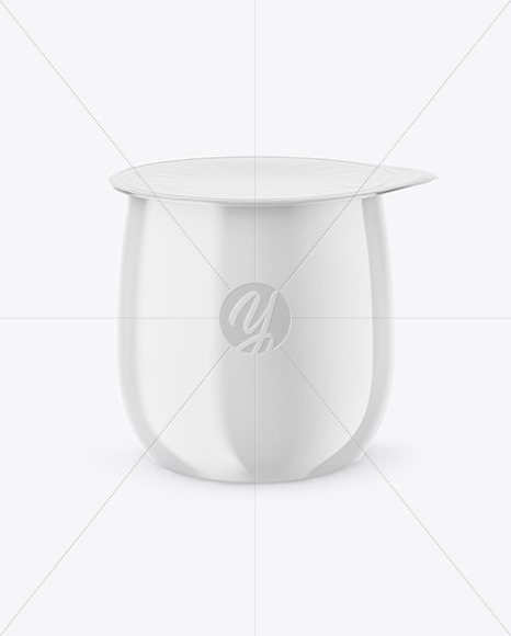 Glossy Yogurt Cup Mockup