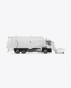 Garbage Truck Mockup - Side View