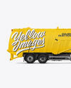 Garbage Truck Mockup - Side View