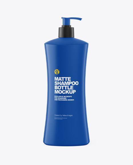 Matte Shampoo Bottle Mockup - Shampoo+Glossy+Bottle+Mockup+In+Bottle+Mockups+On+Yellow